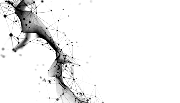 A Futuristic Abstract Technology on Transparent Background