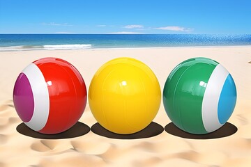 Vibrant Beach Ball Clipart: A Colorful Summer