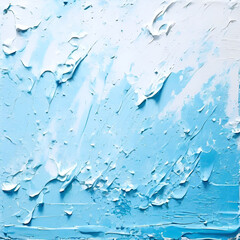 white-background-light-blue-knife-paint-with-bold-and-rough-painted-texture.Generative AI
