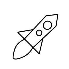 Rocket Symbol. vector
