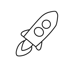 Rocket Symbol. vector