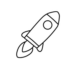 Rocket Symbol. vector