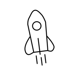 Rocket Symbol. vector