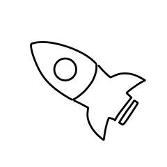 Rocket Symbol. vector