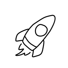 Rocket Symbol. vector