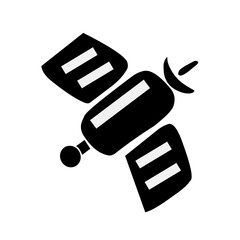 Icons set space silhouette