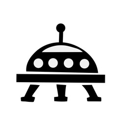 Icons set space silhouette