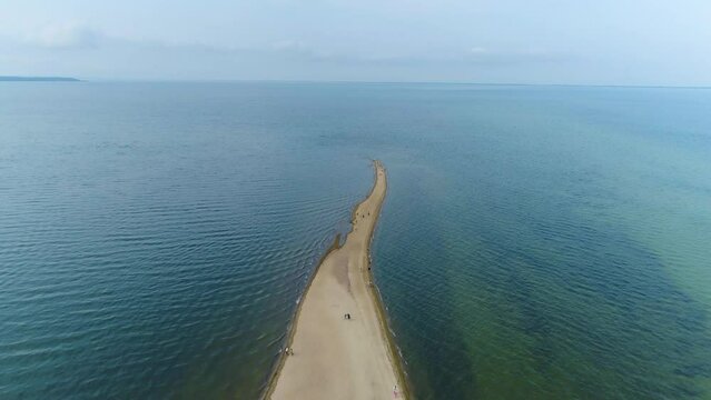 Headland Rewa Cypel Rewski Aerial View Poland