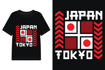 Japan Tokyo t-shirt design, Japanese streetwear t-shirt design 