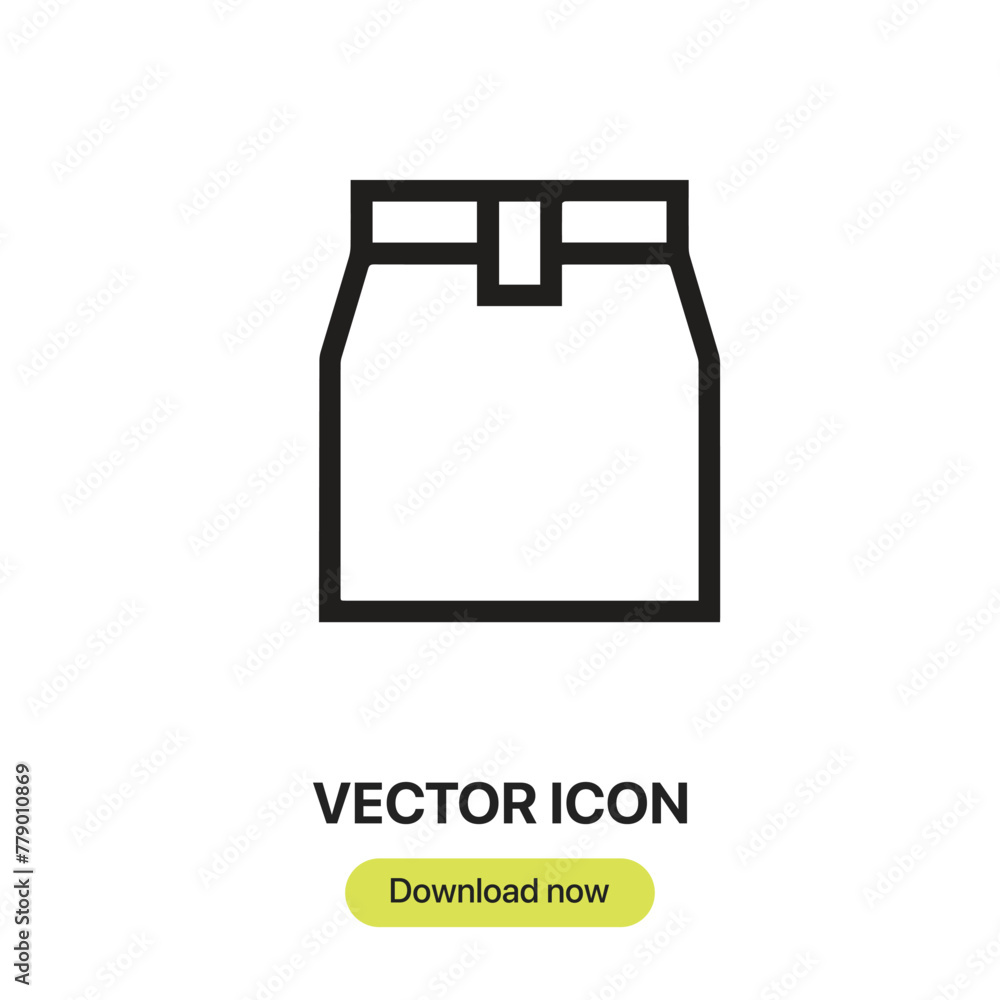 Poster take away icon vector. linear-style sign for mobile concept and web design. take away symbol illustr