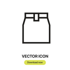 Take Away icon vector. Linear-style sign for mobile concept and web design. Take Away symbol illustration. Pixel vector graphics - Vector.	
