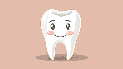 Tooth icon illustration vector graphic 2d flat cart