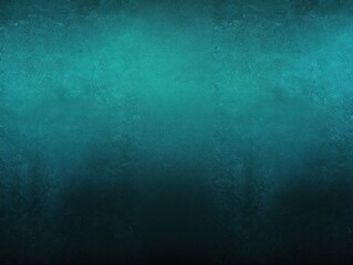 Fototapeta na wymiar Teal black glowing grainy gradient background texture with blank copy space for text photo or product presentation