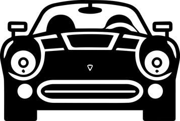 Car icon vector line illustration 