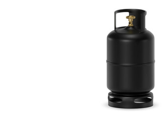 Black gas tanks, transparent background