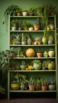 An Abundance of Greenery: A Collection of Potted Plants