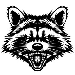 Angry Raccoon Logo Design