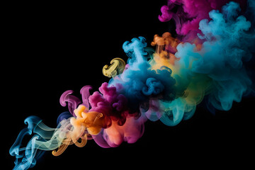 Colorful smoke 