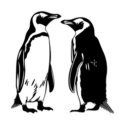 Antarctica Penguins Logo Design