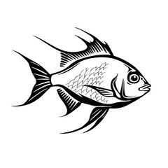 Anthias Fish Logo Design