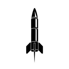 Anti Aircraft Missile Logo Design - obrazy, fototapety, plakaty