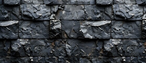 Dark Textured Stonewall: Abstract Minimalist Backdrop. Concept Dark, Textured, Stonewall, Abstract, Minimalist