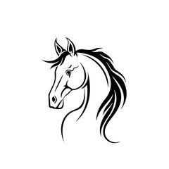 Arabian Horse Logo Design