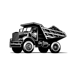 Articulated Dump Truck Logo Design