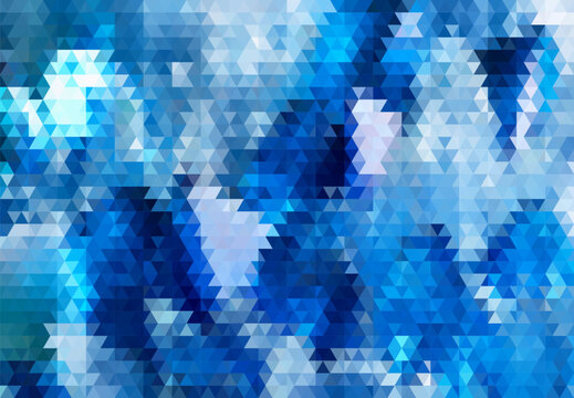 The blue crystals with glass texture