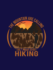Hiking t shirt design