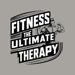 Fitness T-Shirts design vector template. Fitness Shirts typography. Fitness lettering