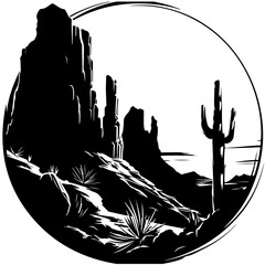 Mesa Landscape Logo Design