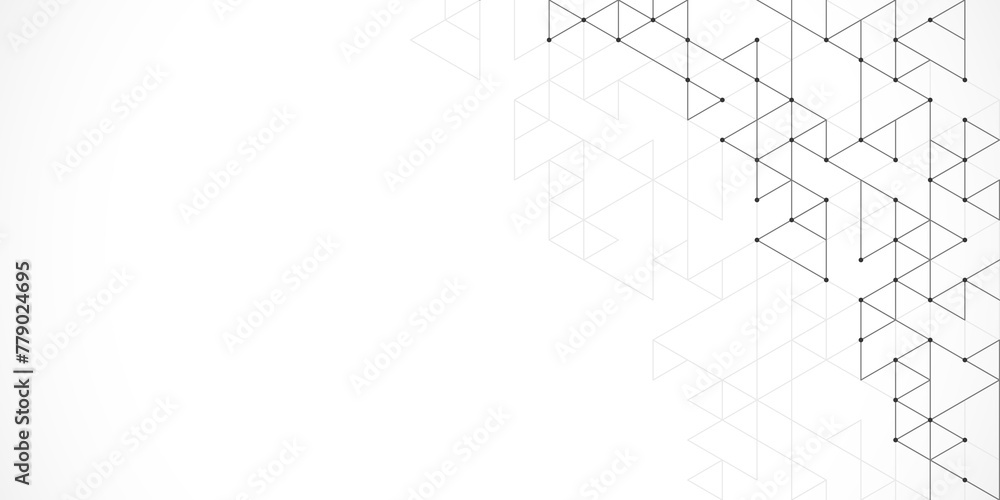 Aufkleber Abstract background with a geometric pattern of triangle shapes. Graphic design element