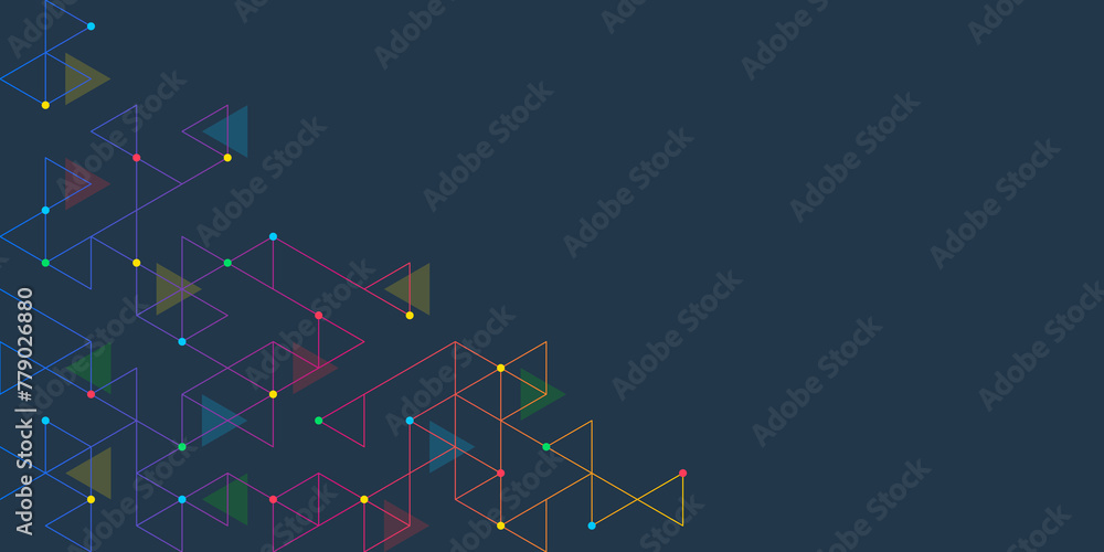 Aufkleber Abstract background with a geometric pattern of triangle shapes. Graphic design element