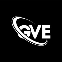 GVE logo. GVE letter. GVE letter logo design. Initials GVE logo linked with circle and uppercase monogram logo. GVE typography for technology, business and real estate brand. © mamun25g