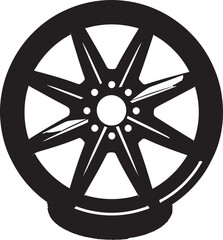 Metallic Marvel Dynamic Alloy Wheel Vector Logo Alloy Aura Radiant Wheel Vector Logo Design