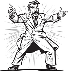 Doctors Fury Assertive Brilliance in Vector Logo Icon Angry Healing Fiery Doctor Vector Logo Design