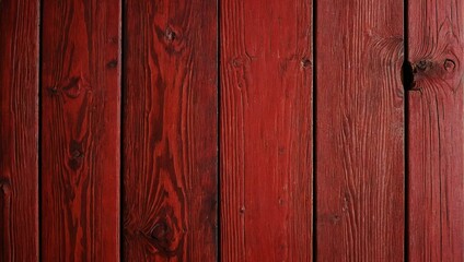 Red painted wooden planks provide a seamless textured background with a rustic feel
