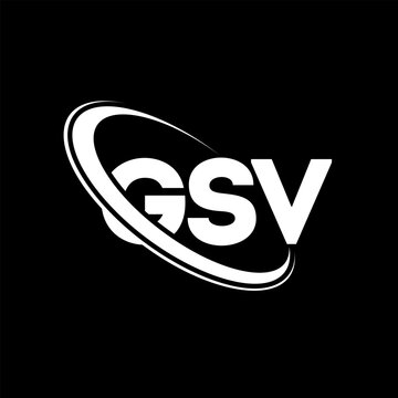 GSV logo. GSV letter. GSV letter logo design. Initials GSV logo linked with circle and uppercase monogram logo. GSV typography for technology, business and real estate brand.