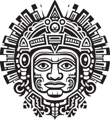 Aztec Art Revived Vector Symbolism Vector Icons Reflecting Aztec Artistry