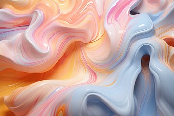 Rainbow foil texture, An abstract swirl of pastel colors resembling marble, Seamless trendy...