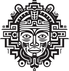 Vector Tributes Ancient Aztec Drawings Aztec Artistry Vector Logo Designs