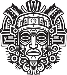 Iconic Aztec Drawings Vector Depictions Vector Logos Ancient Aztec Inspirations