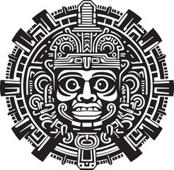 Aztec Art Vector Reminiscence Vector Artistry Ancient Aztec Culture