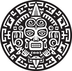 Aztec Art Vector Echoes of the Past Vector Tributes Timeless Aztec Art
