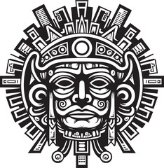 Aztec Artistry Vector Logo Designs Vector Revival Ancient Aztec Drawings