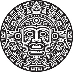 Magnificent Legacy Aztec Art in Vector Vector Tributes Ancient Aztec Drawings