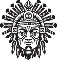 Aztec Art Vector Reminiscence Vector Artistry Ancient Aztec Culture