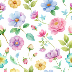 Watercolor floral illustration backdrop 3