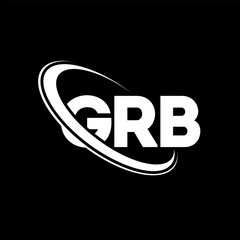 GRB logo. GRB letter. GRB letter logo design. Initials GRB logo linked with circle and uppercase monogram logo. GRB typography for technology, business and real estate brand. - obrazy, fototapety, plakaty